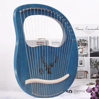 professional solid wood lyre harp 19 strings mini traditional instrument classical veneer musikinstrumente recreation