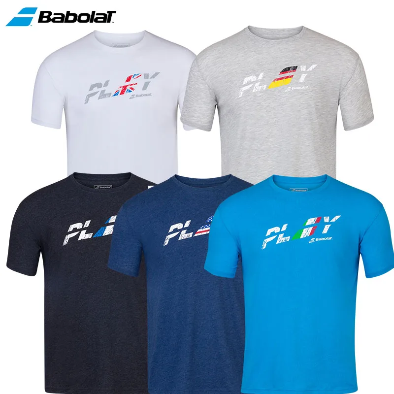 New BABOLAT Tennis Apparel T-Shirt Exercise Country Tee Original Babolat Tennis Apparel T-shirt Breathable Sweat-absorb Clothes