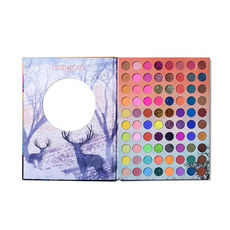 

80 Color Deer Girl Matte Eyeshadow Palette Metallic Shimmer Glitter Eyeshadow Palette Long Lasting Shimmer Pigmented Cosmetic