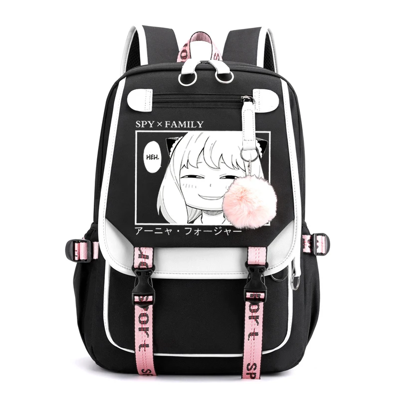 

Spy X Family Anya Forger Anime School Backpack for Girls Teenager Backpack Book Bags Children Usb School Bag Student Backpack