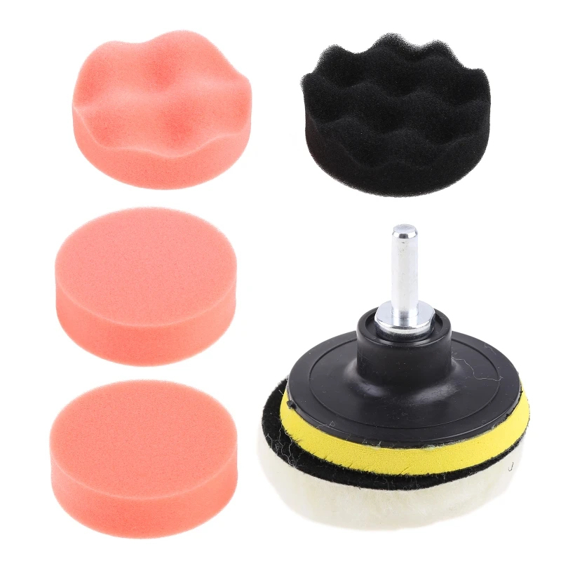 

Car Waxer Buffer Polishing Pads Scratch Repair Waxing Applicator Drill Adapter