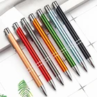Металлическая шариковая ручка L74A, выдвижная шариковая ручка разных цветов, гладкое письмо, Прочная гибкая ручка с зажимом, многоразовая