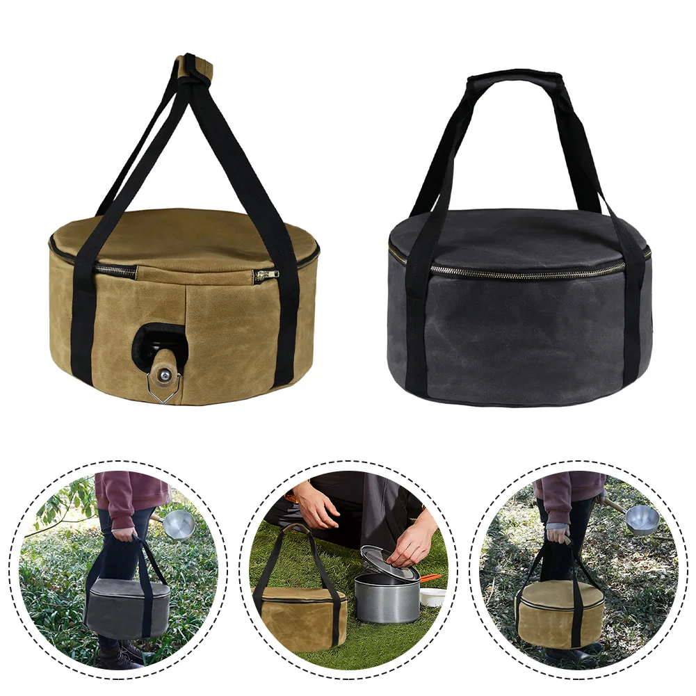 

12inch Dutch Oven Tote Bag Organizer Portable Oven Carrying Storage BBQ Hiking Camping Picnic Pot Holder Outdoor Tool 36x18cm