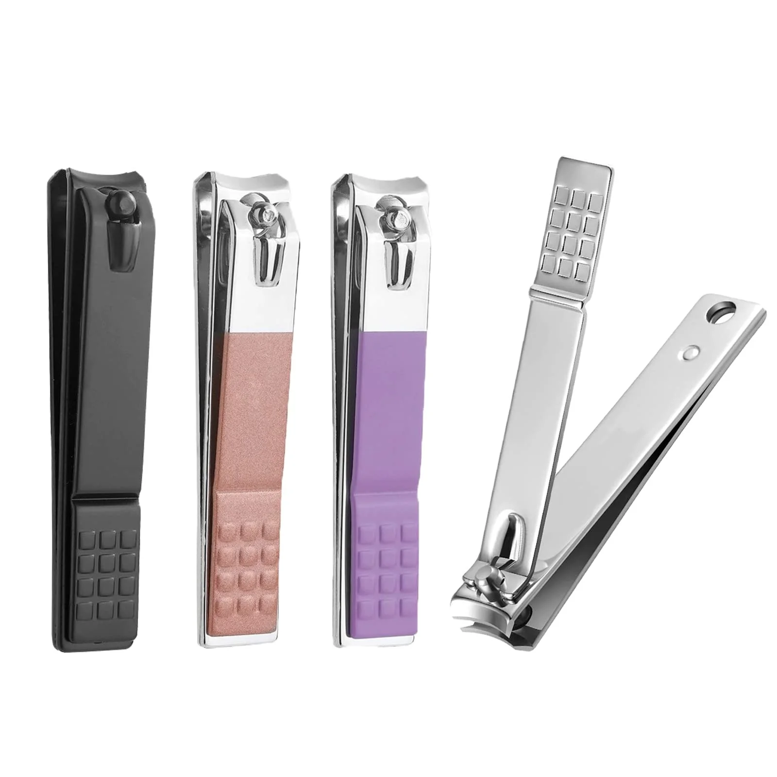 

3pcs Nail Clippers Set Ultra Sharp Sturdy Fingernail and Toenail Clipper Cutters Stainless Steel Nail Clippers for Thick Nails