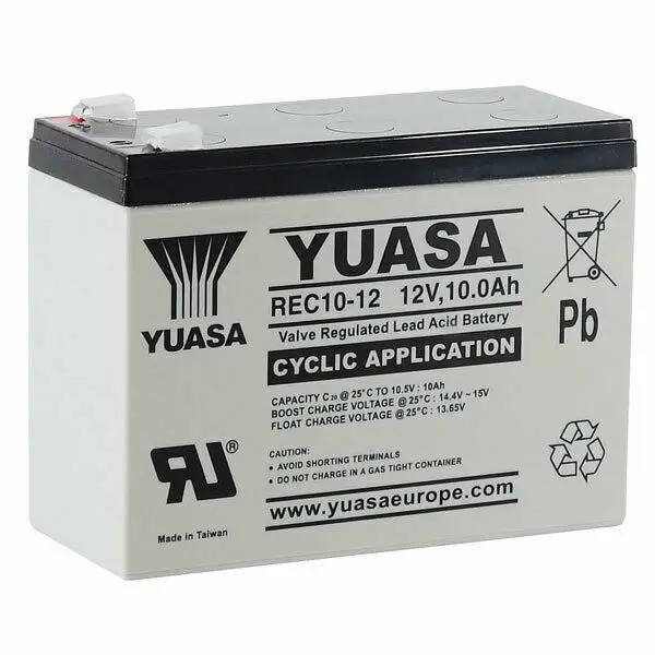 

2 x YUASA 12V 10Ah (as 7Ah, 9Ah & 12Ah) - MOBILITY SCOOTER WHEELCHAIR BATTERIES