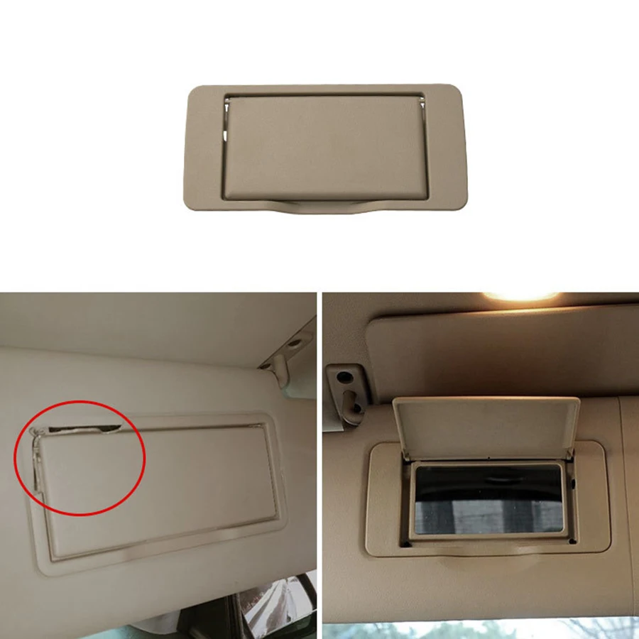 Car Interior Sun Shade Visor Makeup Cosmetic Mirror Cover For Mercedes Benz ML GL R Class W251 W164 ML350 R300 Auto Accessories