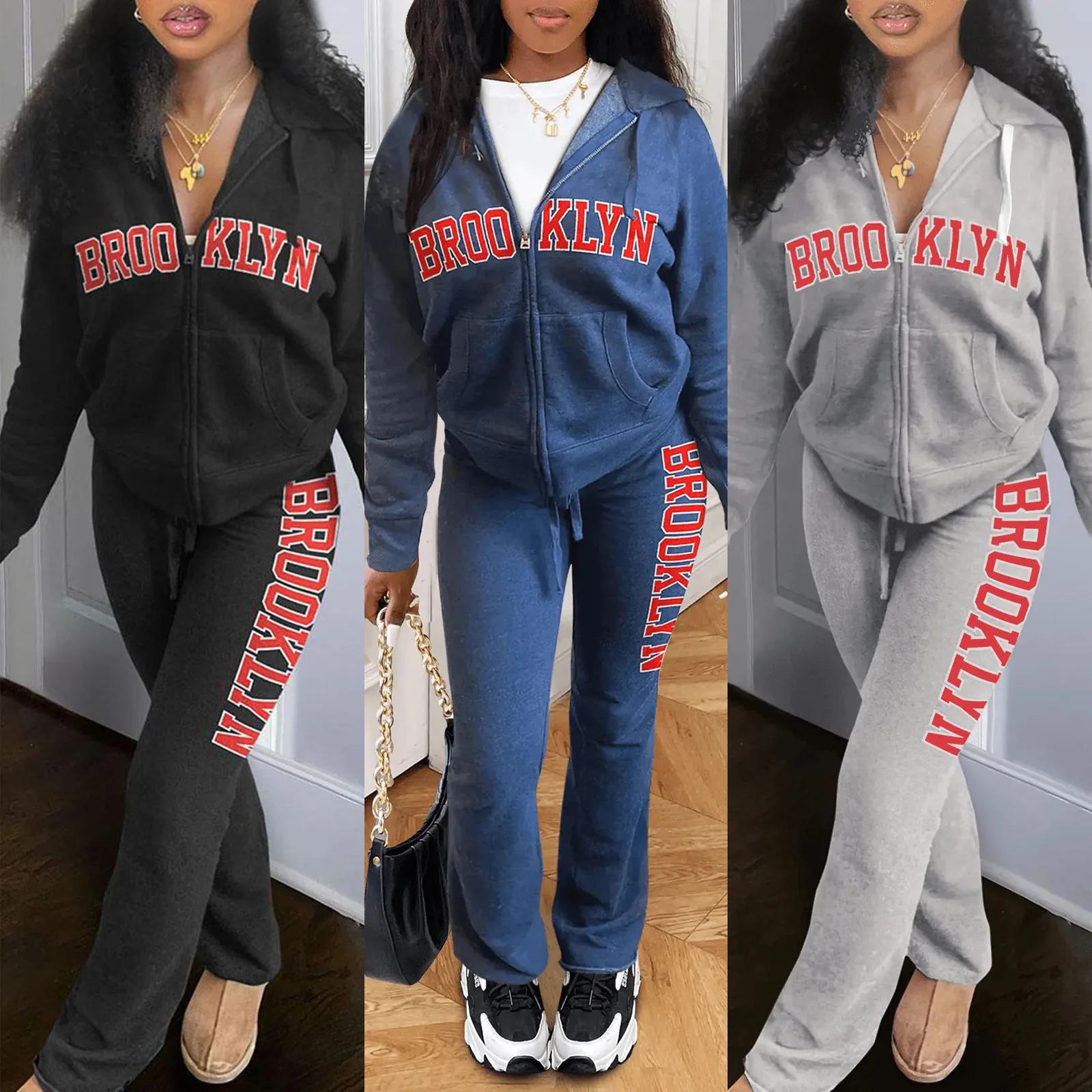 

Женский спортивный костюм из двух предметов, спортивный костюм с укороченной толстовкой и брюками, уличная одежда Y2K, весна 2023