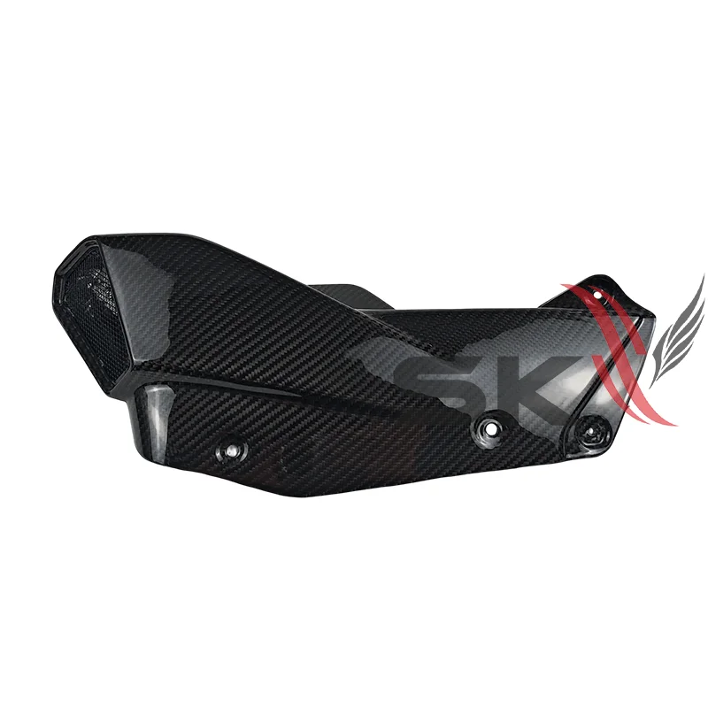 

Для CFMOTO 675SR R 675 2024 3K чистая сухая крышка выхлопной трубы из углеродного волокна, комплект защиты от ожогов, аксессуары для мотоциклов