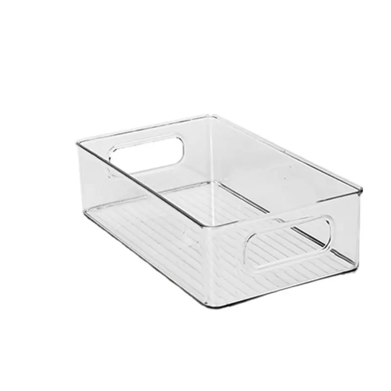 

Kitchen Refrigerator Food Grade Portable Crisper Fruit and Vegetable Frozen Transparent Plastic Storage Box Home Organizer