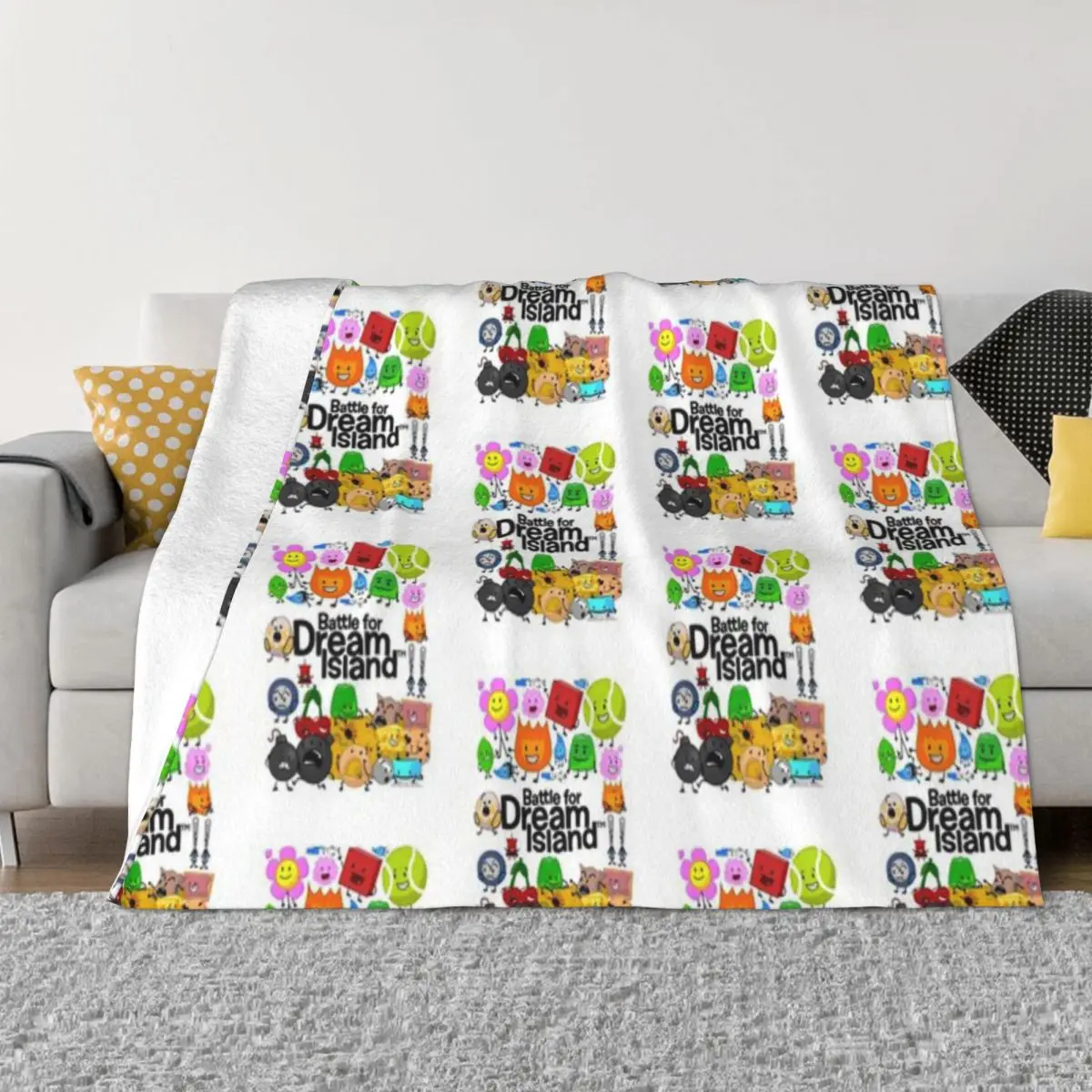 Ультрамягкое одеяло из микрофлиса Battle For Dream Island