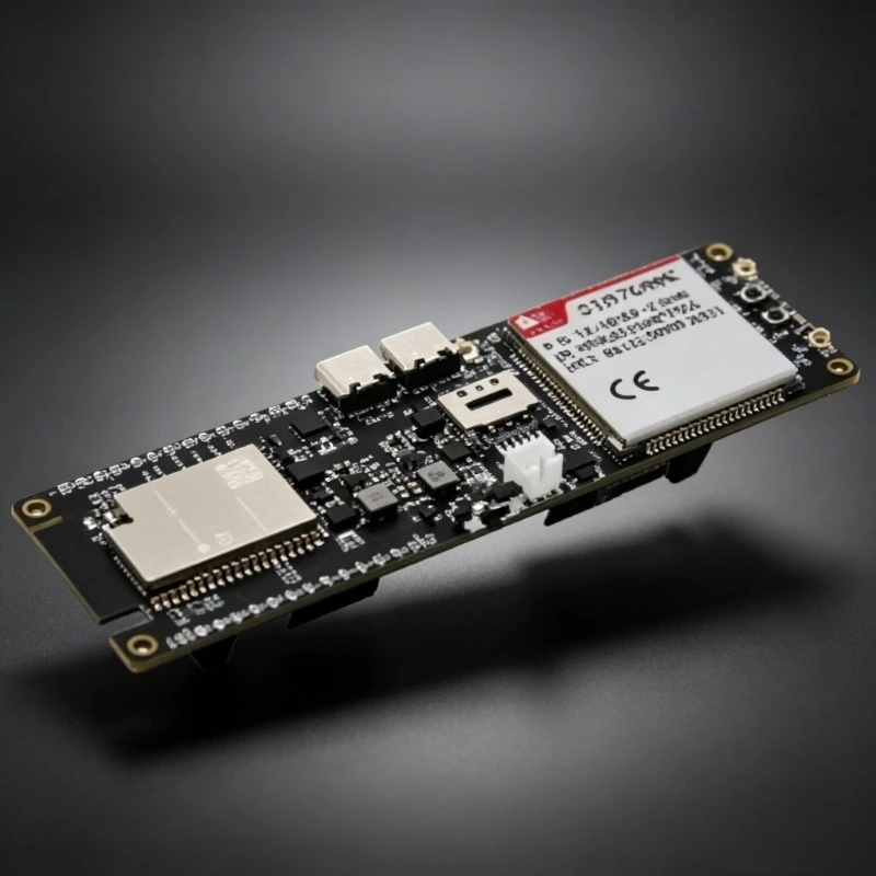 Фото Плата разработки на базе чипа ESP32 с 4G LTE CAT4, USB-модемом, Wi-Fi, Bluetooth, аккумулятором 18650 и солнечной зарядкой №1