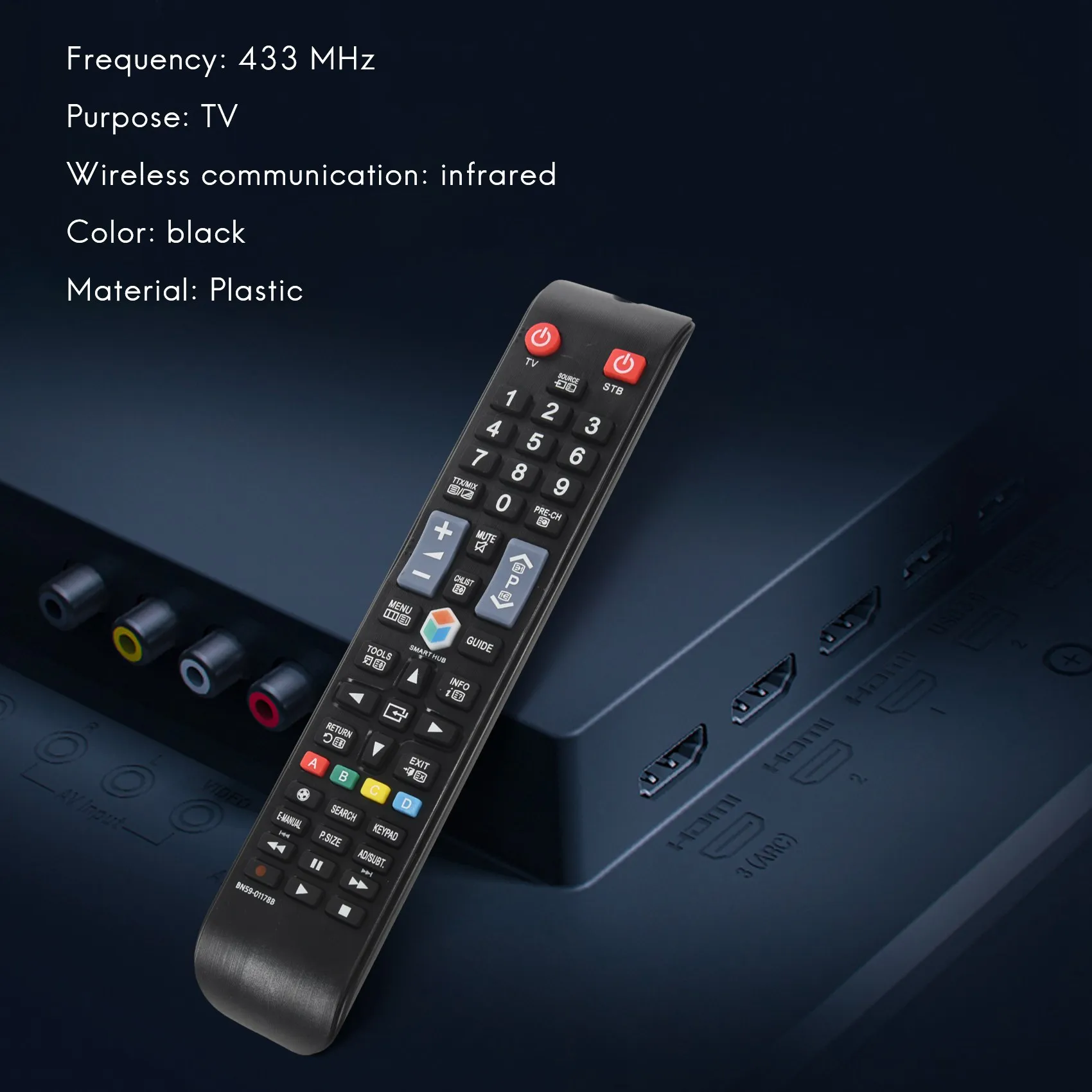 Новый пульт дистанционного управления для Samsung SMART TV BN59-01178B UA55H6300AW UA60H6300AW UE32H5500