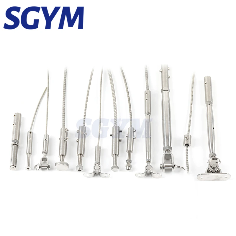 Кабель ограждения Проволочный Трос резьбовой шпилька Натяжной концевой фитинг