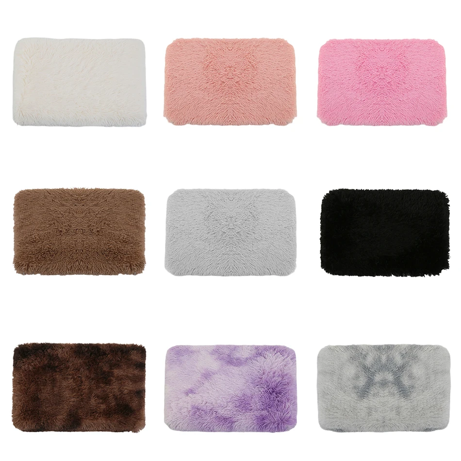 

Pet Products Cat Dog Bed Mat Large Small Dog Cushion Plush Square Pet Sleep Pad Washable Indoor Car Dog Sofa Mat Blanket