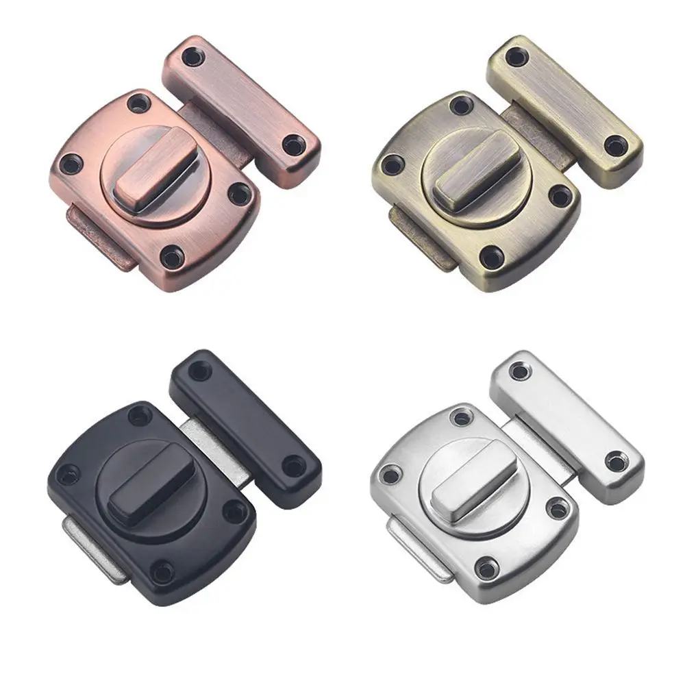 

Universal Door Latch Sliding Door Lock Rotatry Switch Gate Latch Zinc Alloy Door Bolt with Mounting Screws Home Security