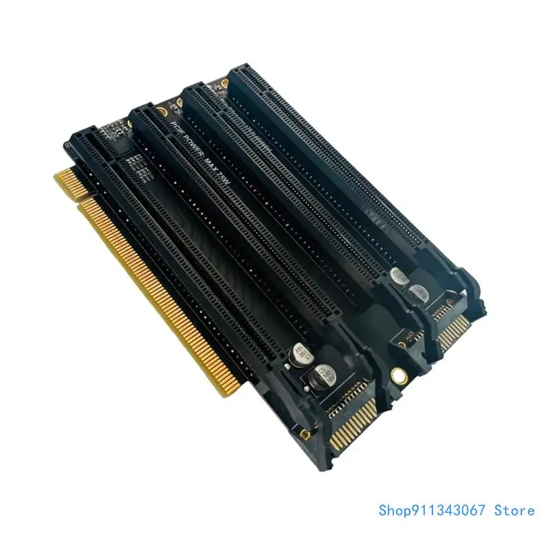 PCIe-бифуркация от x16 до x4x4x4x4 PCIE3.0 1 4 Gen3 карта адаптер расширения порта питания