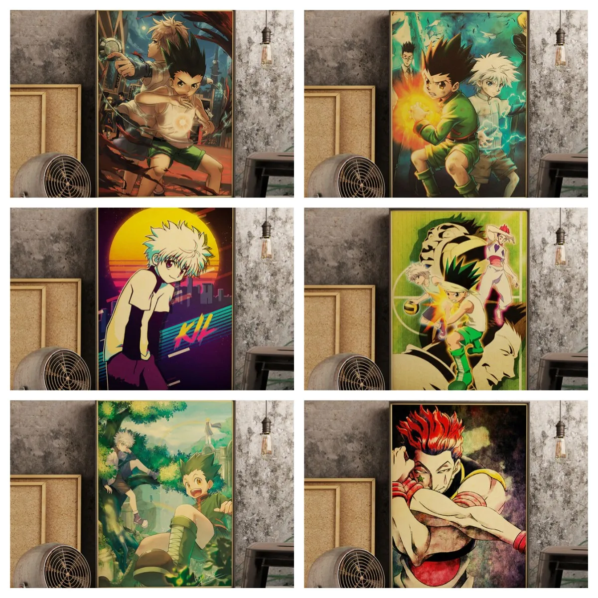 

DIY Oil Painting By Numbers Cute Japanese Anime Hunter X Hunter Ideas Gift Handpainted Art Wall Kids Room Living Room Home Decor