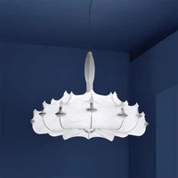 nordic led pendant lights modern silk hanging lamp for living room bedroom dining room decor loft luminaire suspension fixtures