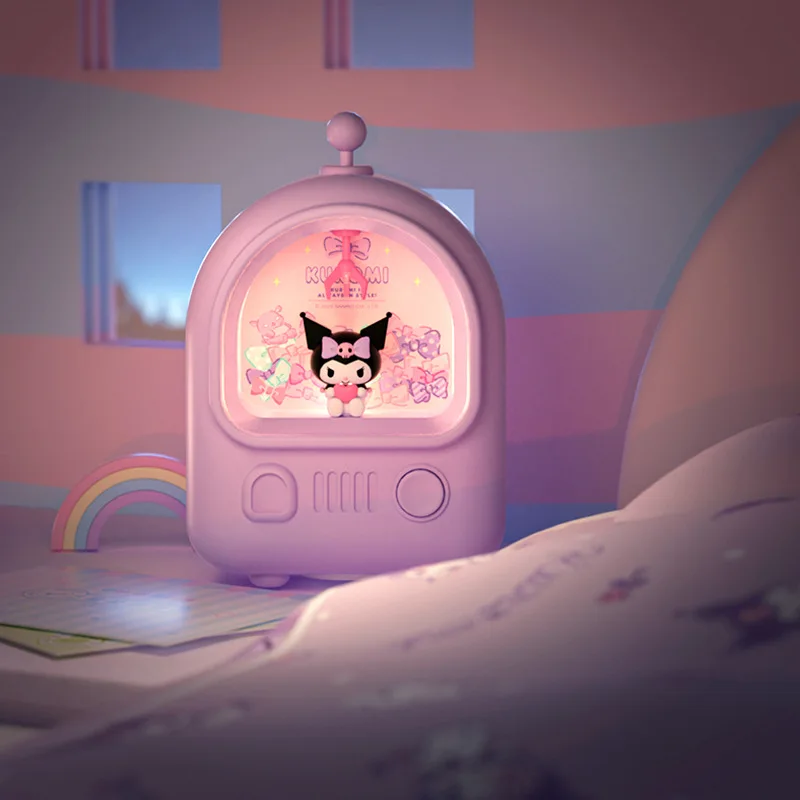 

new kawaii cartoon sanrios Piggy bank kt cat Kuromi Cinnamoroll Bedroom Night light cute Anime Exquisite children birthday gifts
