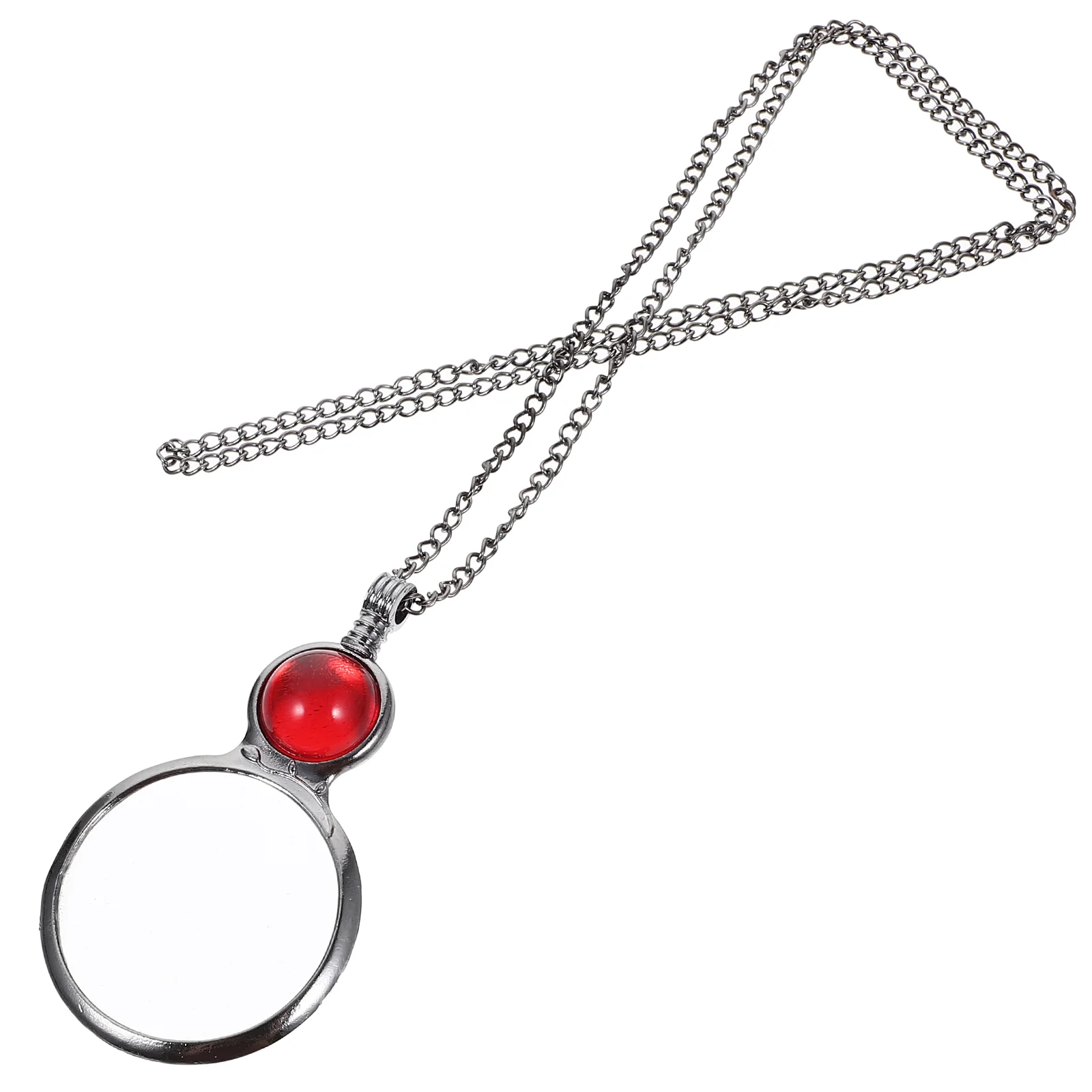

Magnifying Glasses Magnifier Chain Delicate Necklace Clothes Fine Decor Pendant Elder