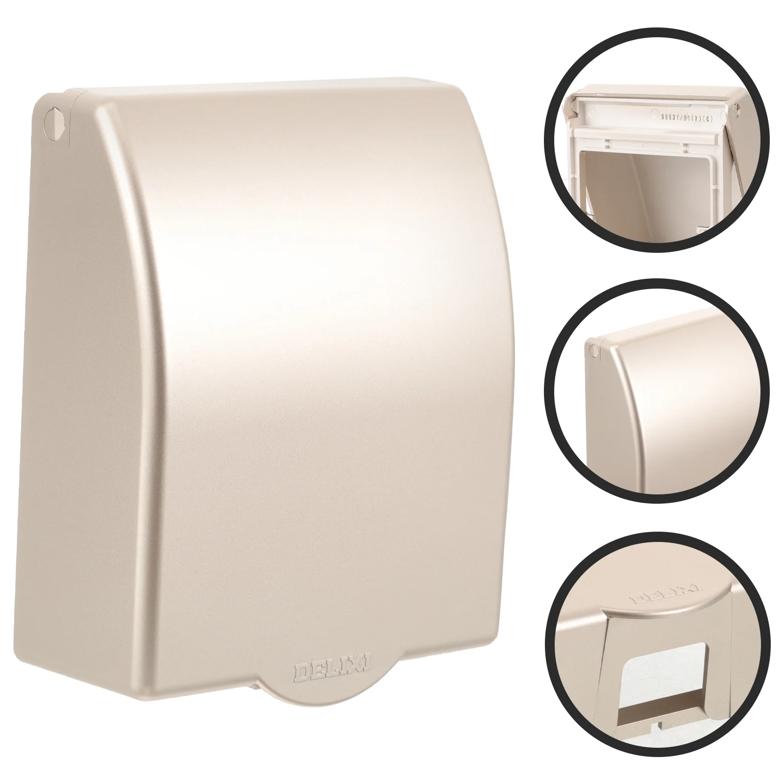 

Power Outlet Socket Waterproof Box Plug Cover Self Adhesive Protector Switch Home Improvement Electrical