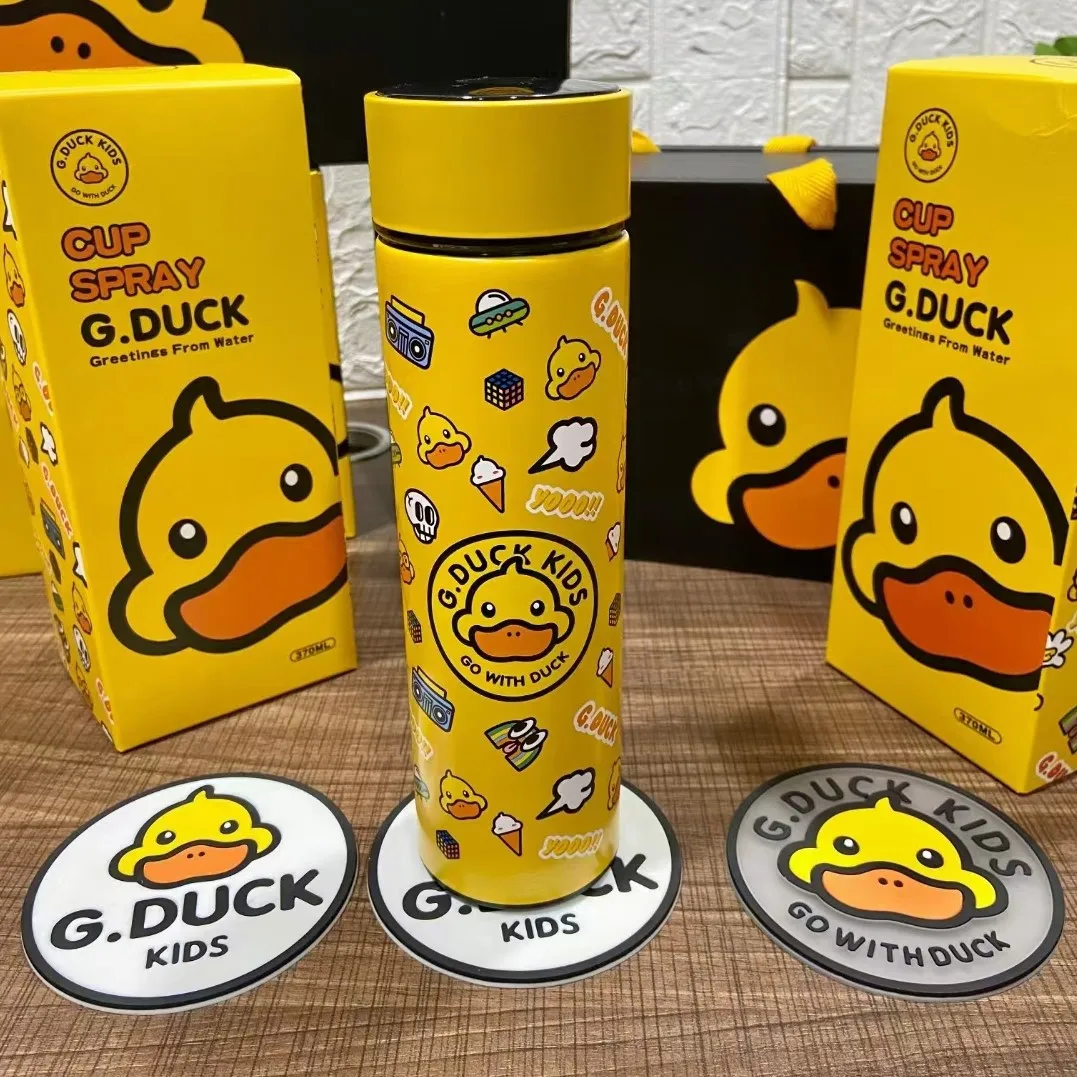 

Cartoon Little Yellow Duck Thermos Cup Intelligent Temperature Display Cup Double Layer Thickened Stainless Steel Thermos Cup