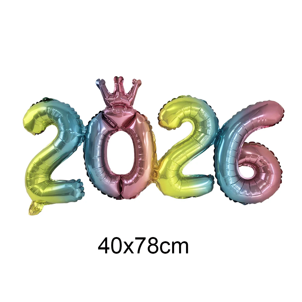 

Золотая соединительная корона 2026, фольгированные шары