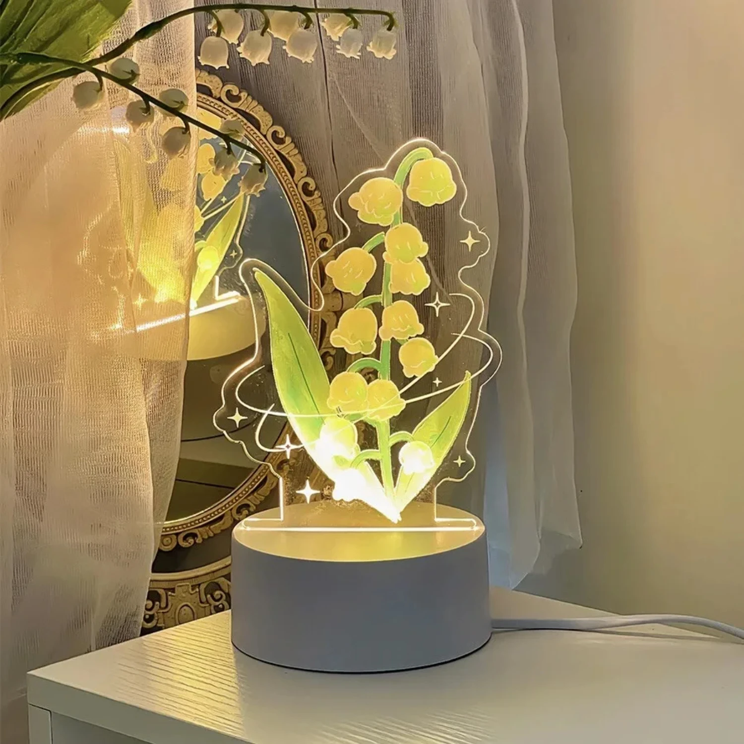 Изысканный и великолепный светодиодный ночник Eternal Rose 3D — потрясающая