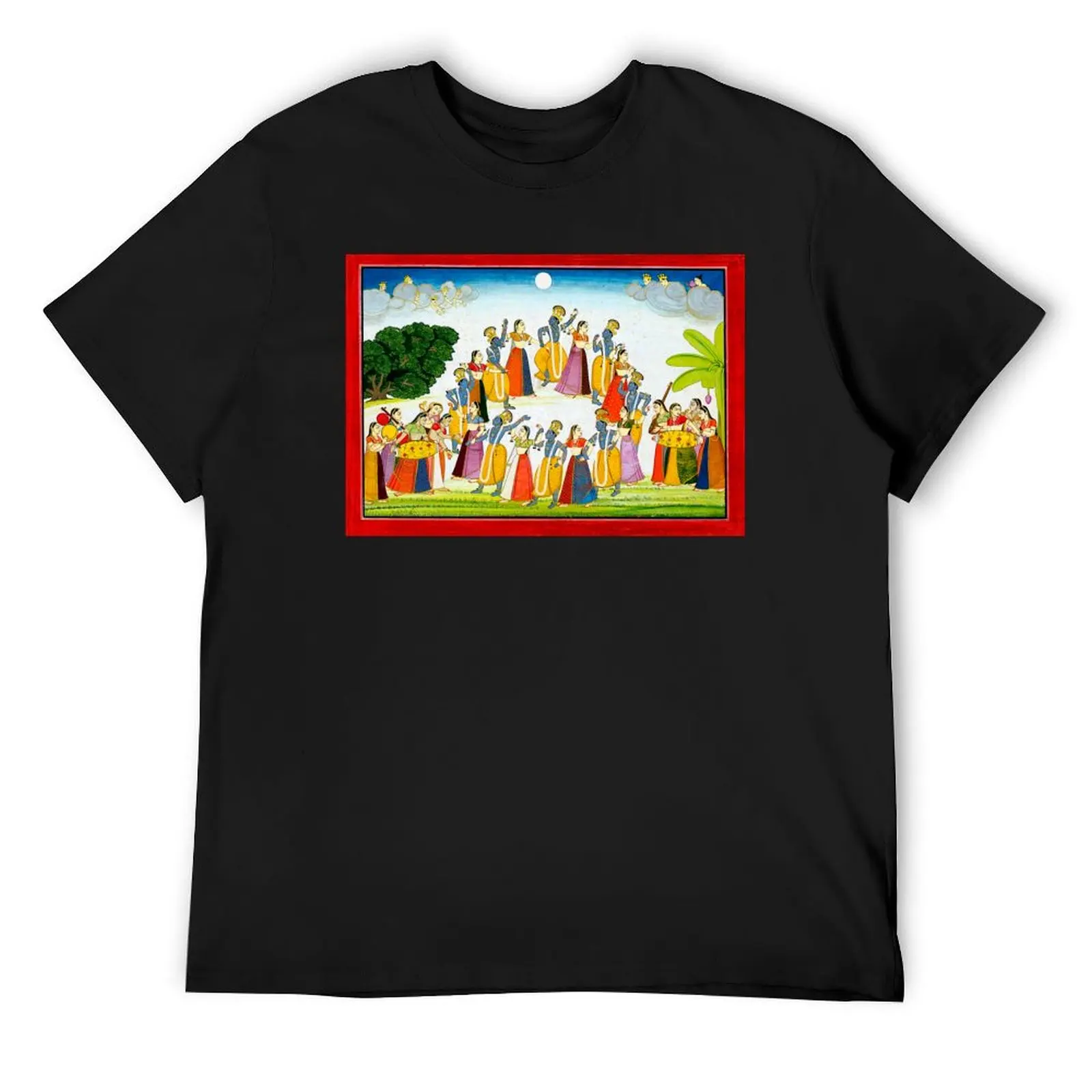 Футболка Танец Кришины и Гейк Bhagavata Purana 1760s Mughal Индия футболка с рисунком