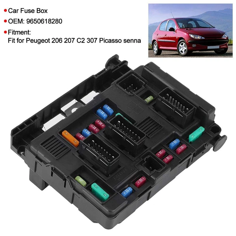 Сменный блок предохранителей для Peugeot 206 207 C2 307 Picasso Senna автомобильные аксессуары