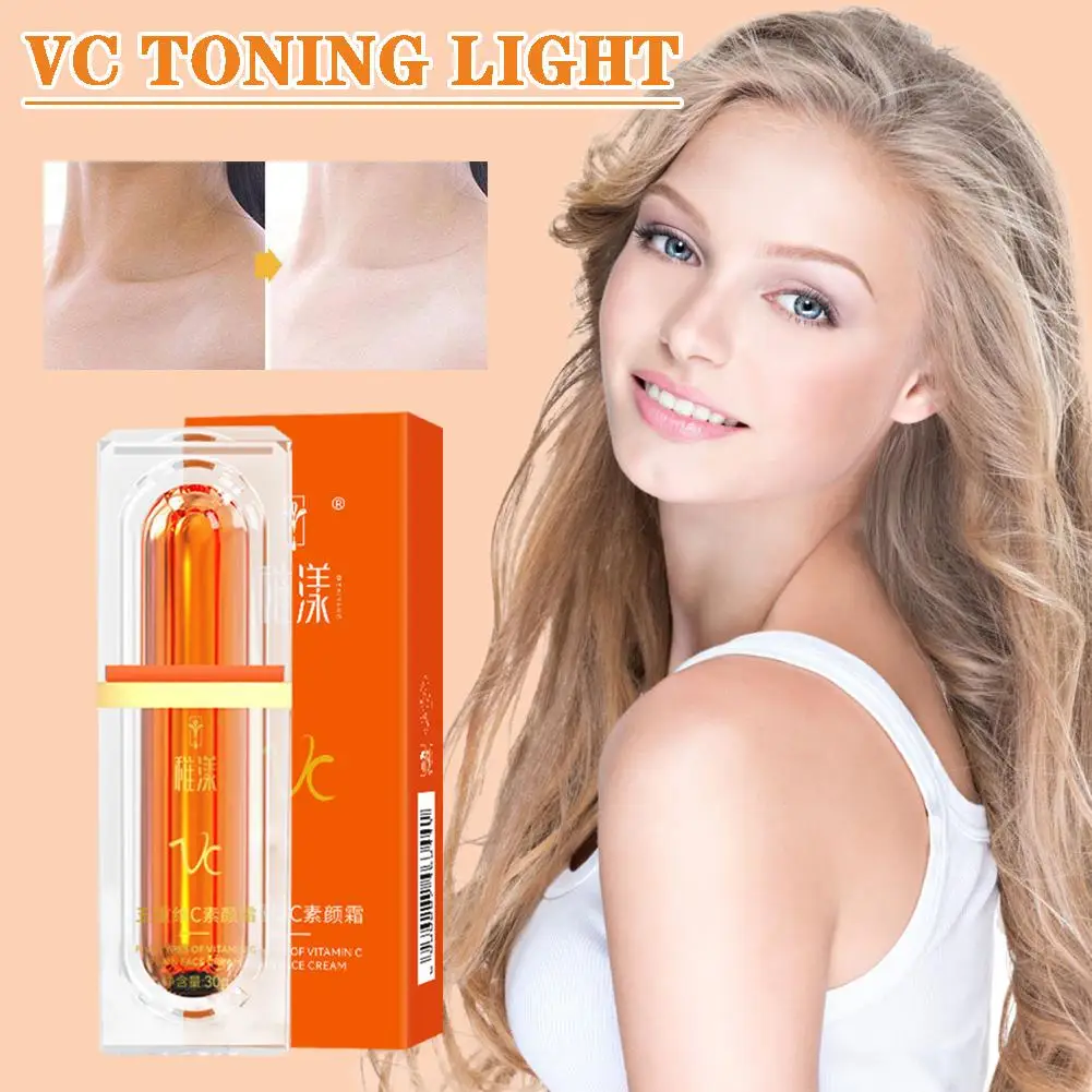 

Five Vitamin C Tone-up Cream 30g VC Whitening Brightening Lazy Moisturizing Cream Light Toning Concealer Face Makeup N7E6