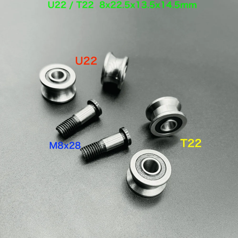 

2 шт./партия, шариковые подшипники U22 / T22 8x22,5x13,5x14,5 мм