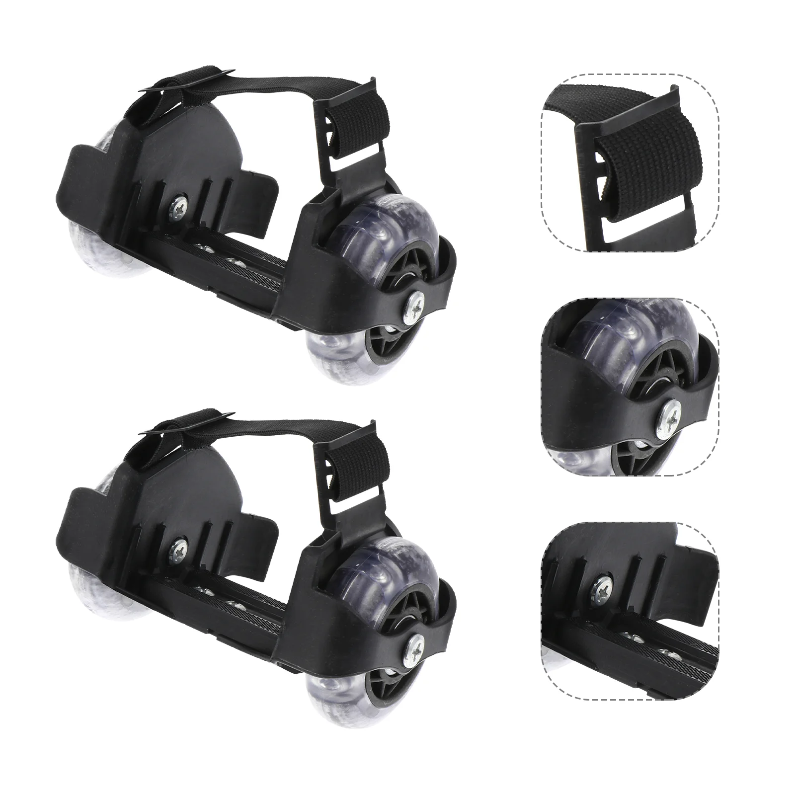 

1 Pair Heel Rollers Flashing Novel Gift Street Roller Skating Shoes Skating Wheels