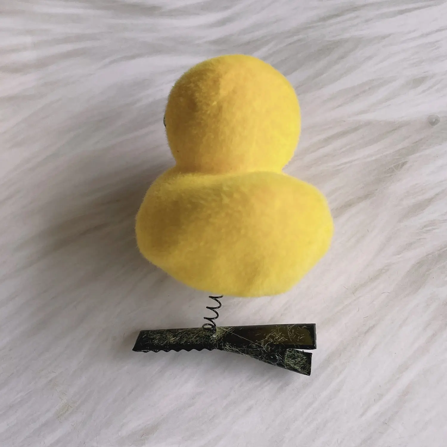 1 шт. мультяшная Забавная детская 3D Маленькая желтая утка плюшевая заколка для