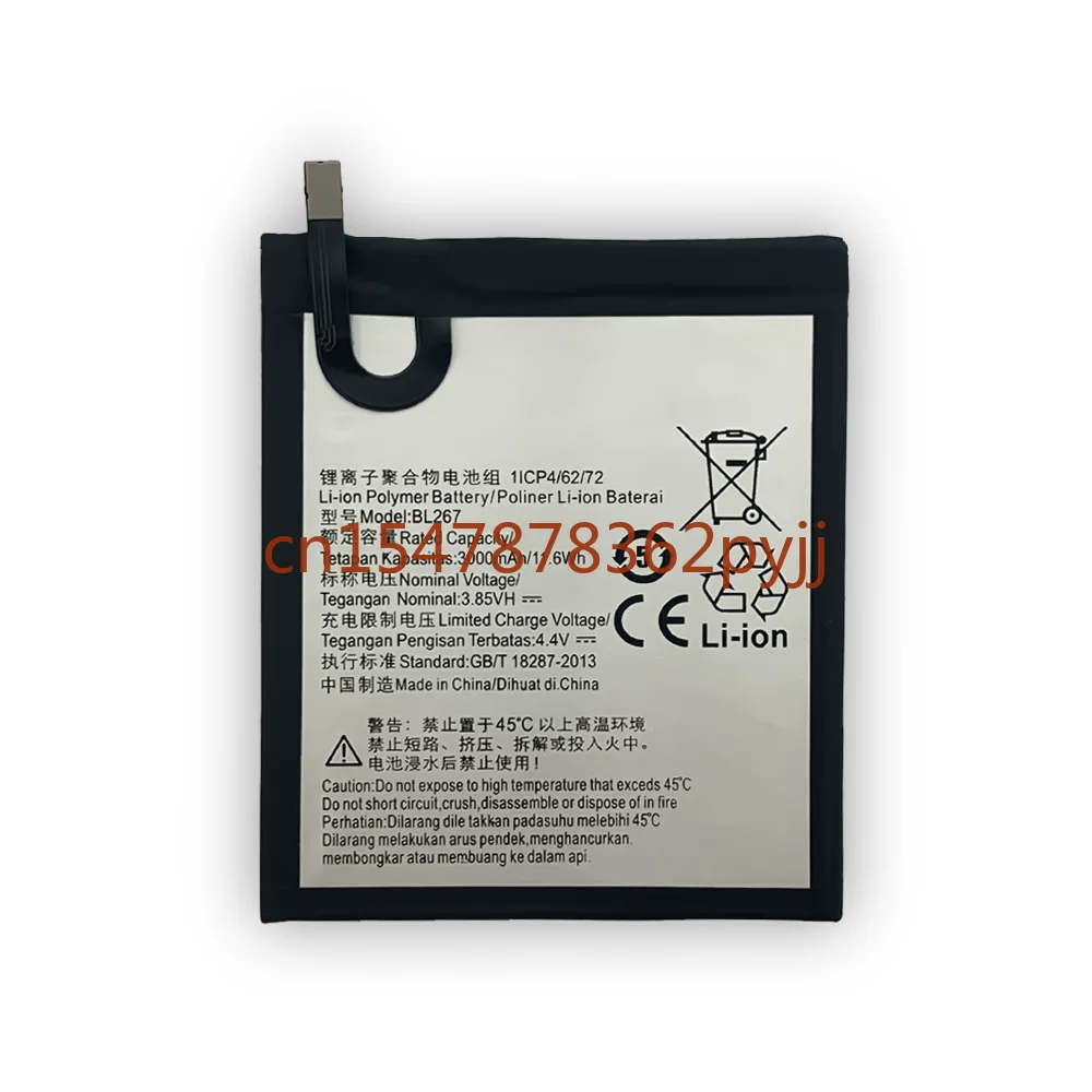 

Lenovo Battery BL267 Battery BL 267 For Lenovo Vibe K6 K33A48 3000mAh Rechargeable Mobile Phone Battery