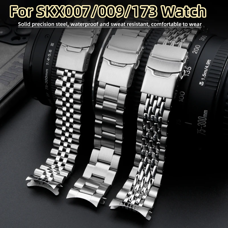 Металлический ремешок для часов SEIKO No.5 SKX007 009 SRP599 SSK003 браслет из нержавеющей стали