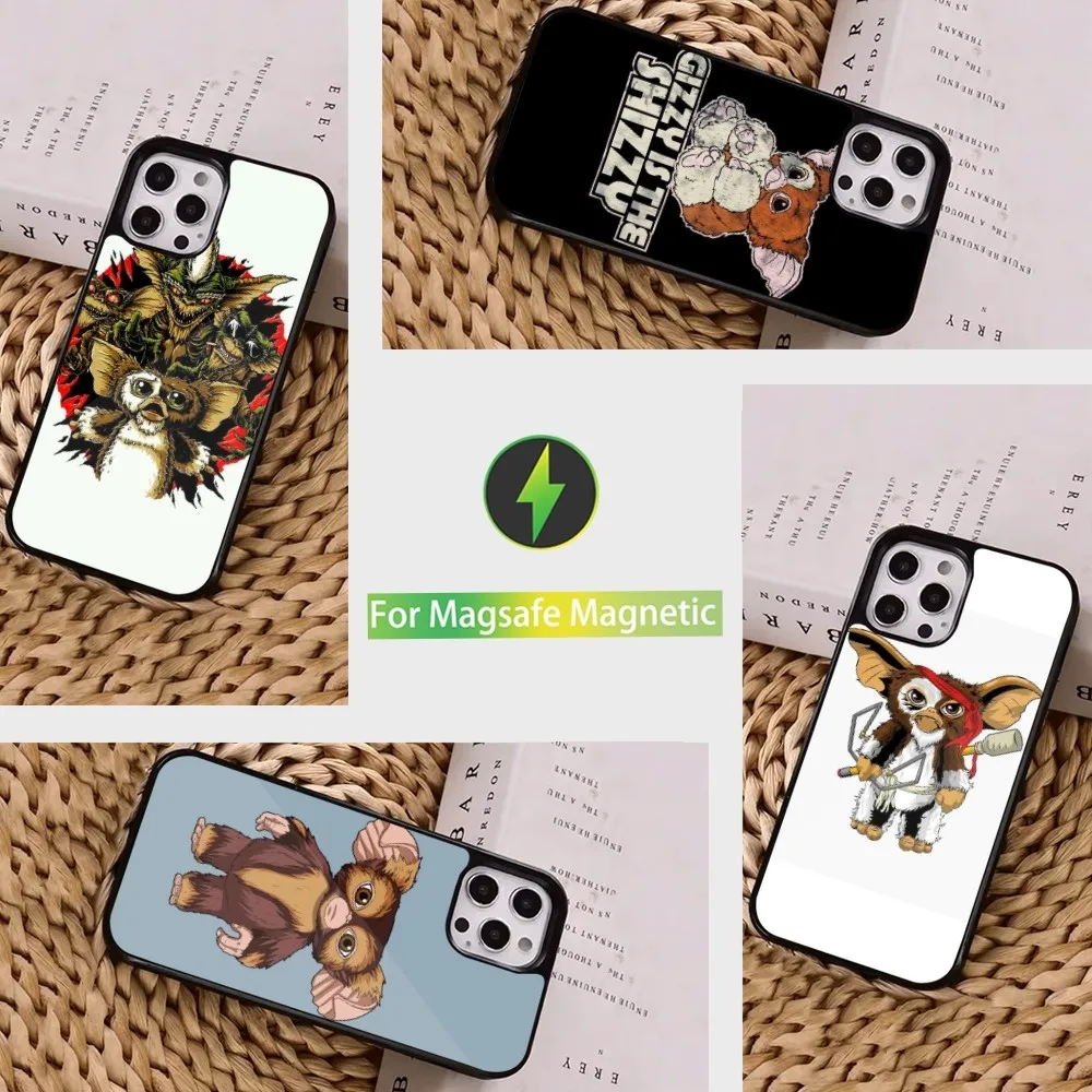 Чехол для телефона G-Gremlins Gizmo iPhone 15 14 13 12 11 Pro Max Plus Mini Magsafe с магнитной беспроводной
