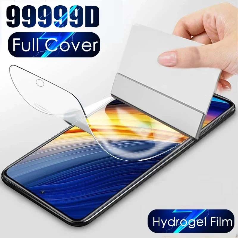 

Protective Film for Poco X3 Pro X3 NFC M5S M5 Hydrgoel Film Screen Protector On Xiaomi Poco F3 F4 GT F2 Pro M3 M4 X4 X5 Pro Film