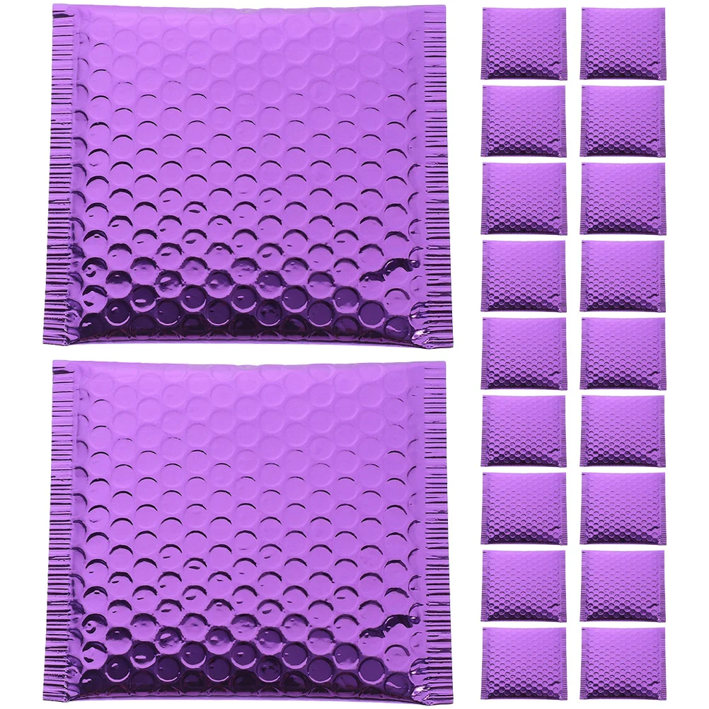 

20 Pcs Colored Bubble Envelopes Packaging Bags Shipping Clothing Portable Hot Melt Adhesive Convenient Package Supply