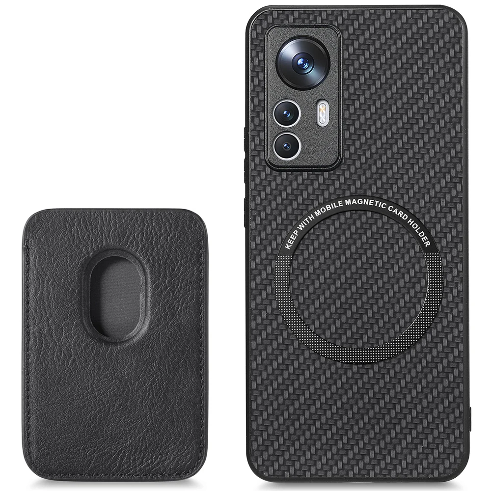 

Magnetic Magsafe leather card slots Case For Xiaomi Mi 13 12T 12 T Pro Mi12T Poco X3 F5 Pro M5 M5s Camera Protective Soft Cover