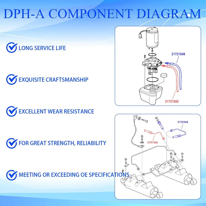 Рисунок 3 - 21721548 шланг Power Trim 21721550