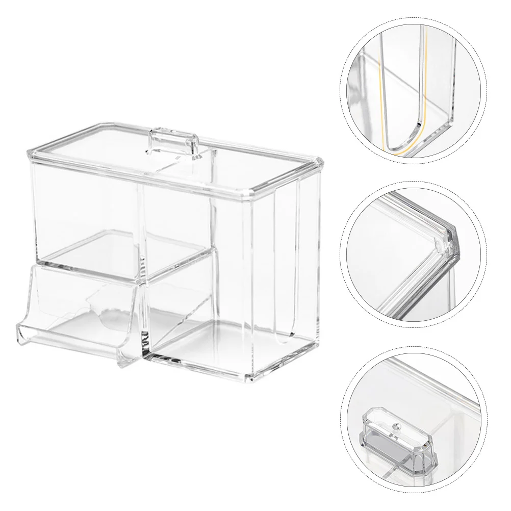 

Хлопковый тампон для хранения, прозрачный контейнер, держатель для макияжа, колодки, органайзер, контейнеры, акриловые столешницы, баночки