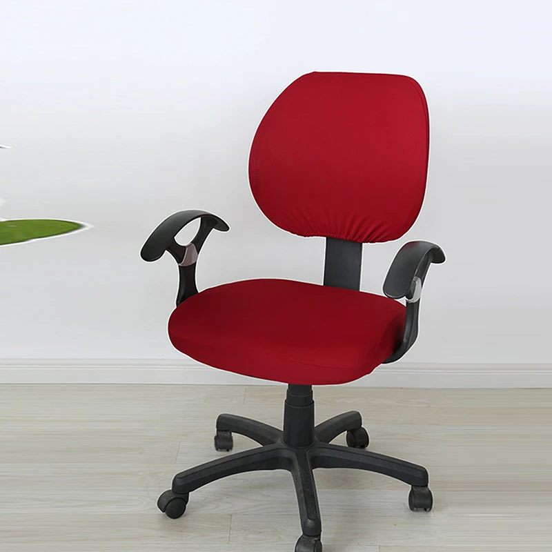 

Чехол для офисного кресла, однотонный чехол из спандекса для эластичного кресла, 2 предмета, Съемный и моющийся