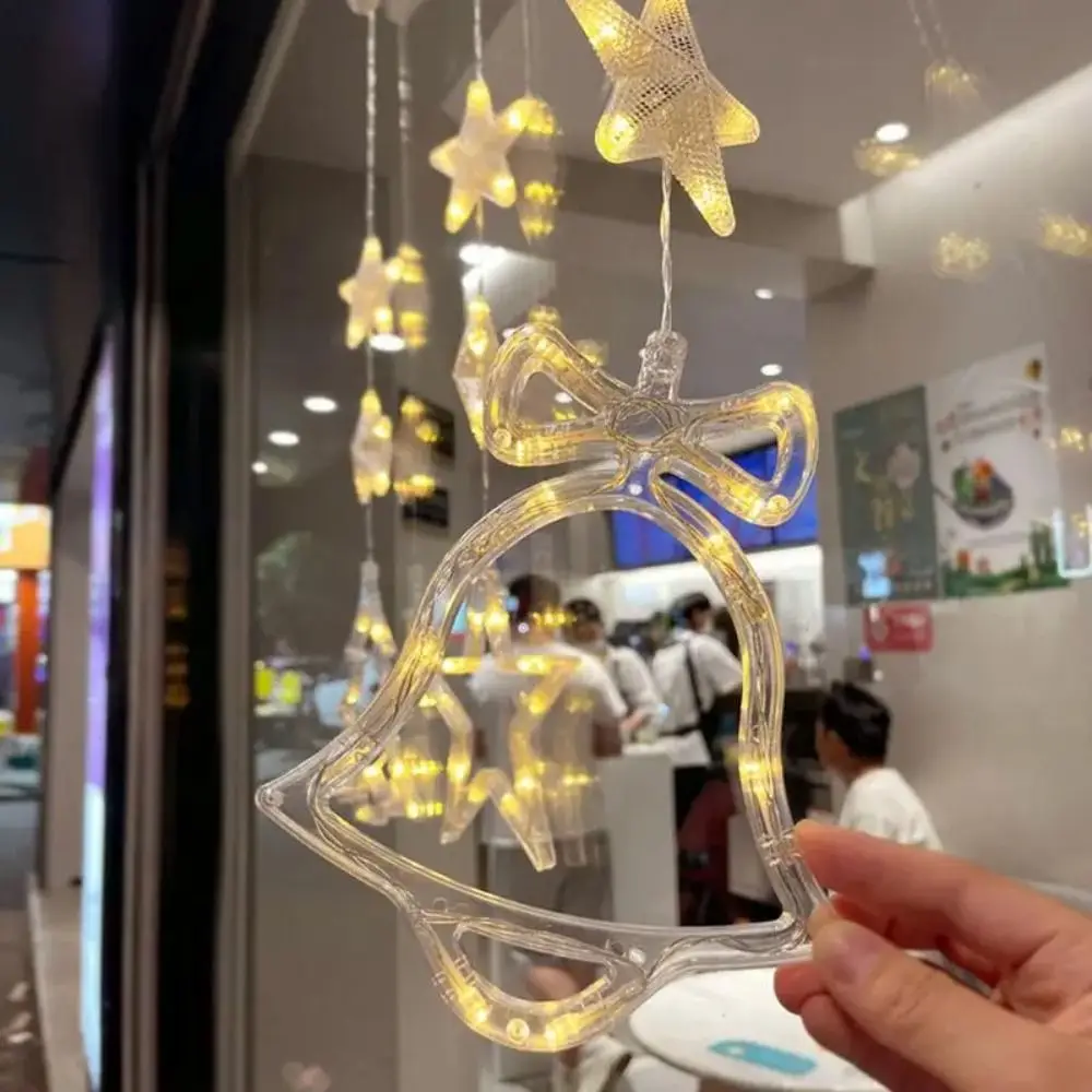 Снежные звезды Рождественский декор дом декоративные теплые белые подвески на