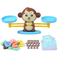montessori math toy digital monkey balance scale educational math frog balancing scale number board game kids learning toys