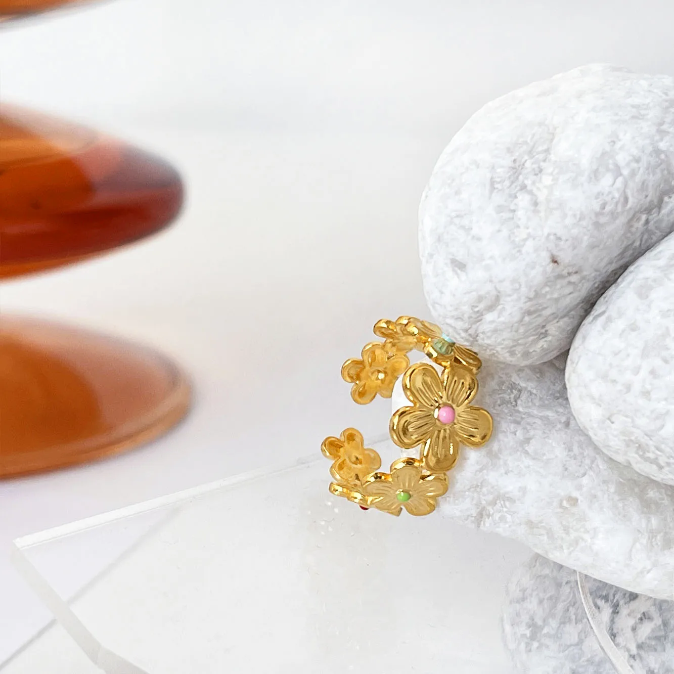 GHIDBK Изысканные Простые Кольца Из Нержавеющей Стали Для Женщин