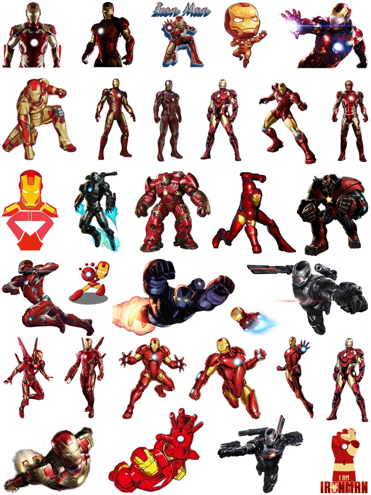 

Disney Iron Man Clothing patches Clip Art Iron-on transfers for clothing DIY children T-shirt printing