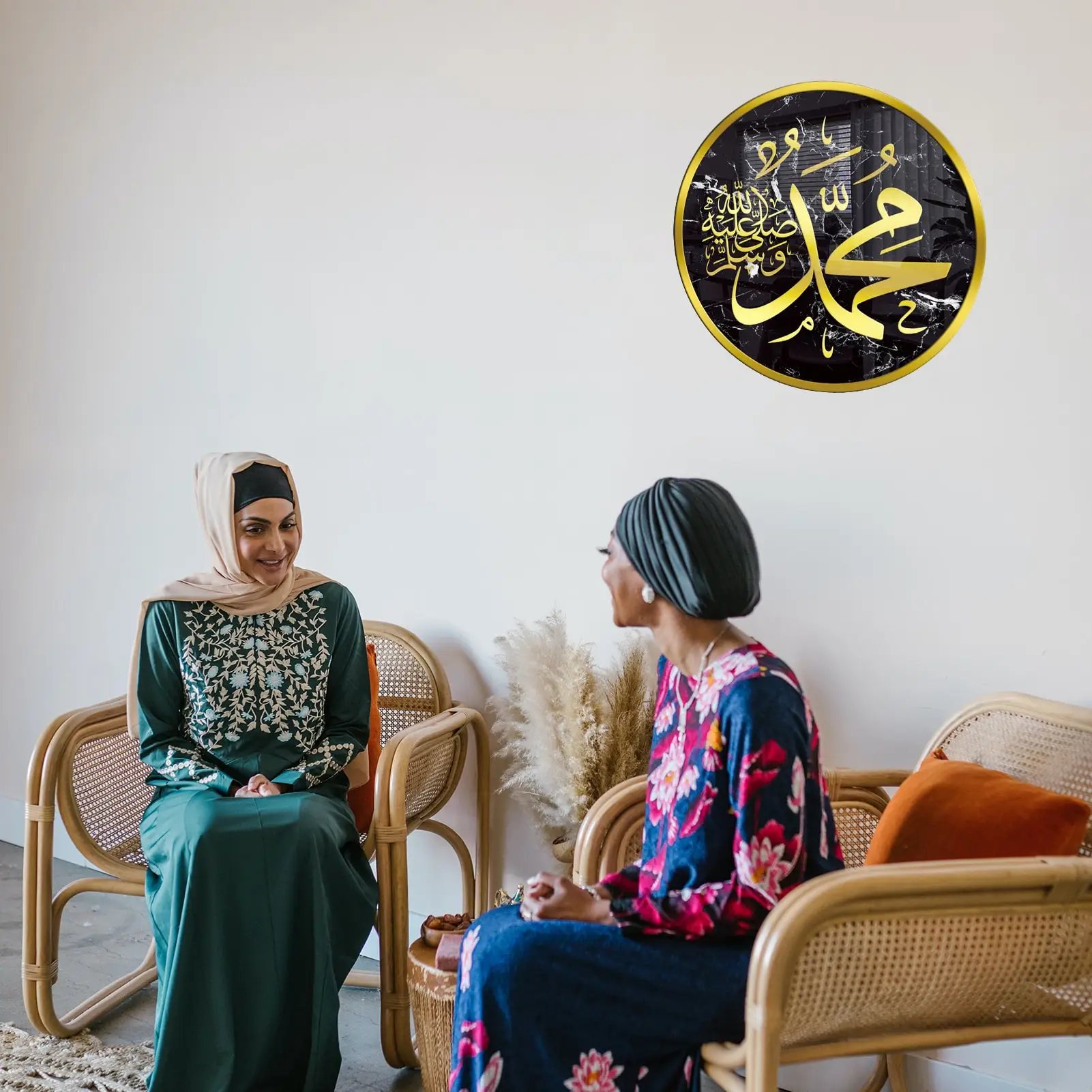 

Islamic Wall Decal Islamic Eid Mubarak Calligraphy Arabic Wall DecalsKareem Islam Self-Adhesive Sticker For Living Room Bedroom