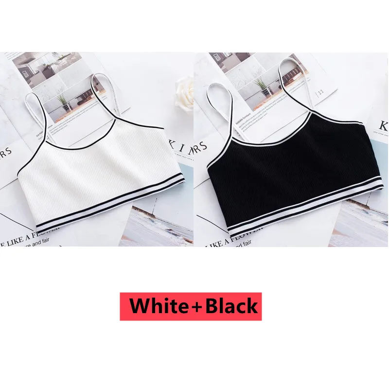 

Бюстгальтер для девочек 2 шт./лот, Детский жилет, дышащее нижнее белье, топы-трубы для девочек, Мягкие Бесшовные моющиеся бюстгальтеры для по...