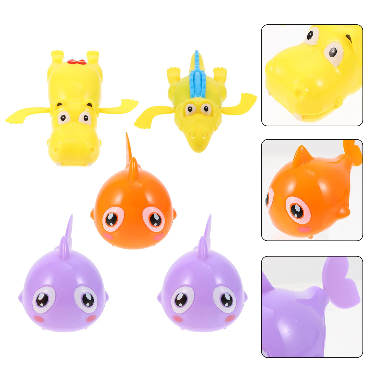 

Bath Toys Taking Shower Playthings Bathing Clockwork Kid Swimming Pool Cartoon Shape Animal Floating Wind